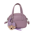 Damen Mini-Handtasche mit verspieltem Tieranhänger