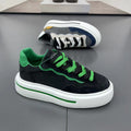 Damen Mode Sneakers mit hoher Plateausohle und atmungsaktiver Struktur