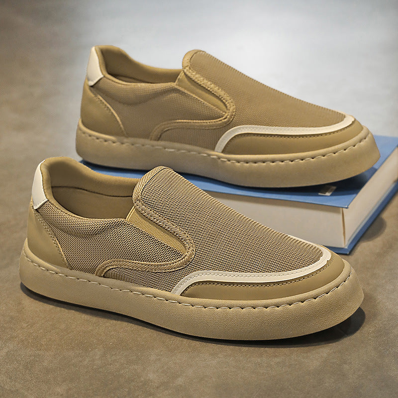 Damen Slip-On Sneakers mit atmungsaktiver Mesh-Struktur