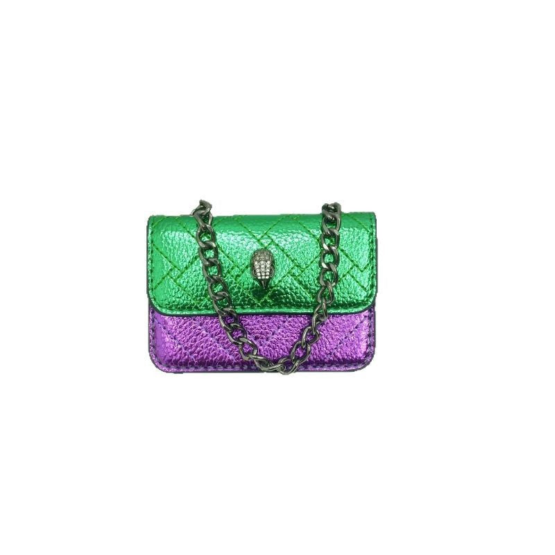 Damen Mini-Handschuh Tasche mit geflochtenem Kettenriemen