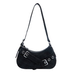 Damenmode Schultertasche aus weichem Wildleder mit einzigartiger Applikation