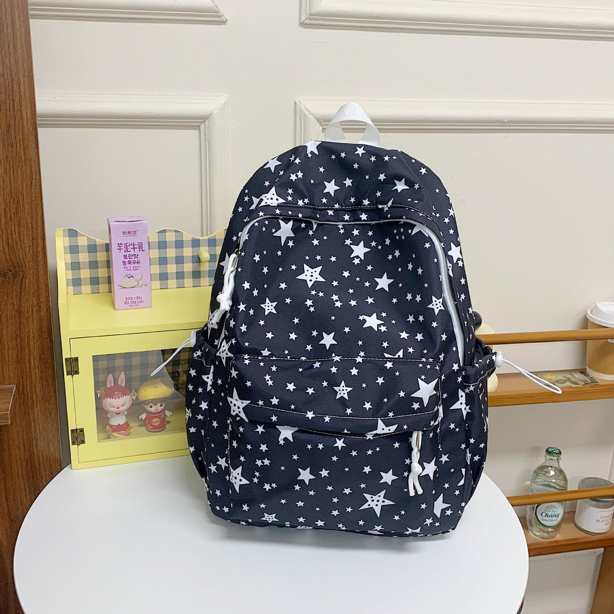 Sternenmuster Mehrfach-Taschen Rucksack