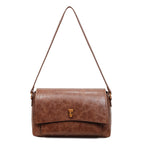 Damen elegante Schultertasche aus strukturiertem Leder
