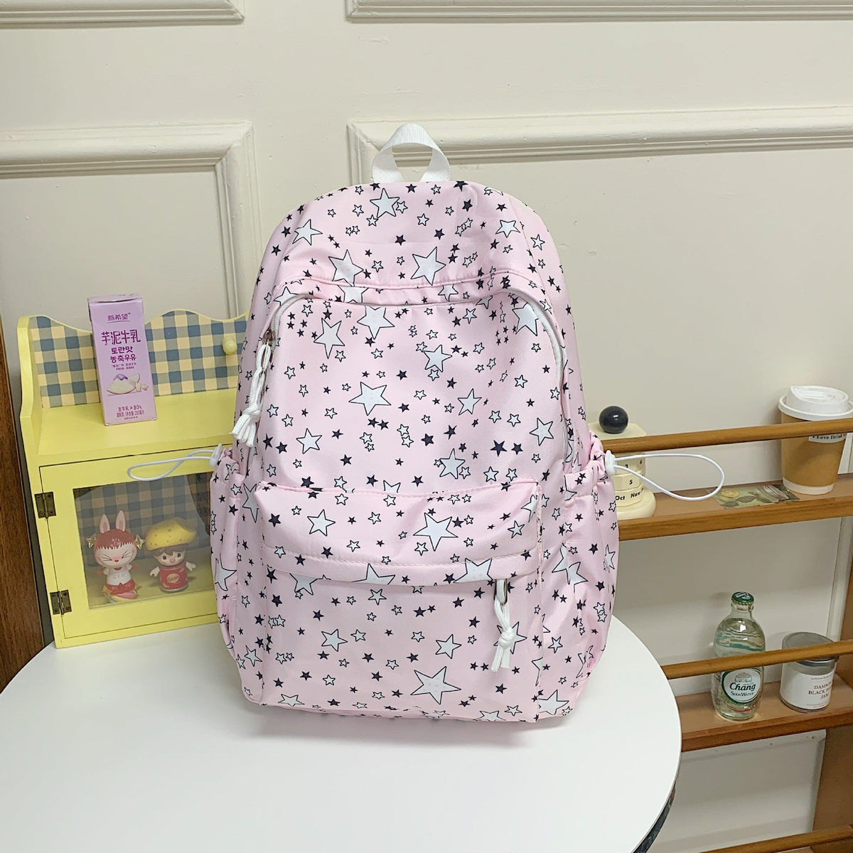 Sternenmuster Mehrfach-Taschen Rucksack