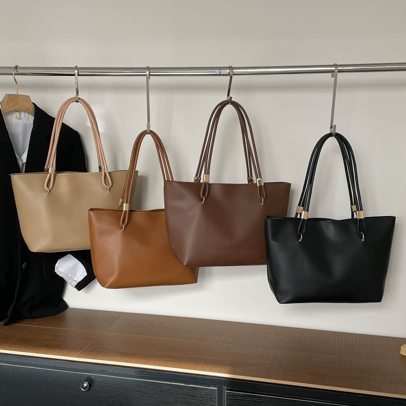 Damen elegante Tragetasche mit hochwertigen Traggriffen und praktischen Fächern