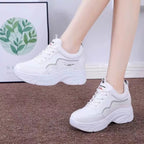 Damen Sportliche Sneaker mit Modischer Plattform und Atmungsaktivem Obermaterial