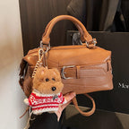 Damen Mini-Handtasche mit charmantem Tieranhänger