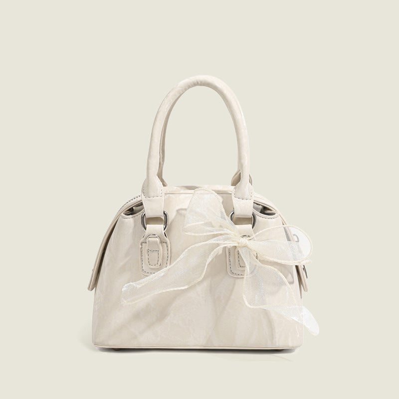Damen Mini-Handtasche mit verspieltem Schleifenakzent