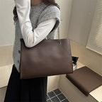 Damen elegante tote bag mit praktischem Innenfach und stylischem Kettenriemen