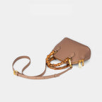 Damen modische Mini-Tasche mit Bambusgriff und elegantem Leder