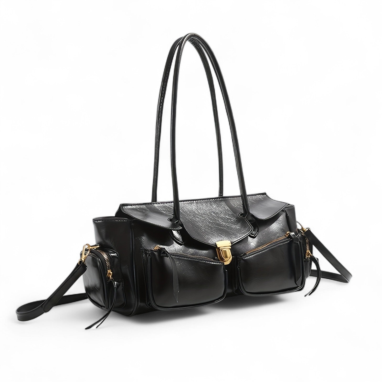 Retro-Stil Leder Handtasche