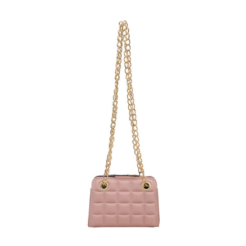 Hochwertige modische Mini-Handtasche für Damen mit exquisite Kettenakzenten