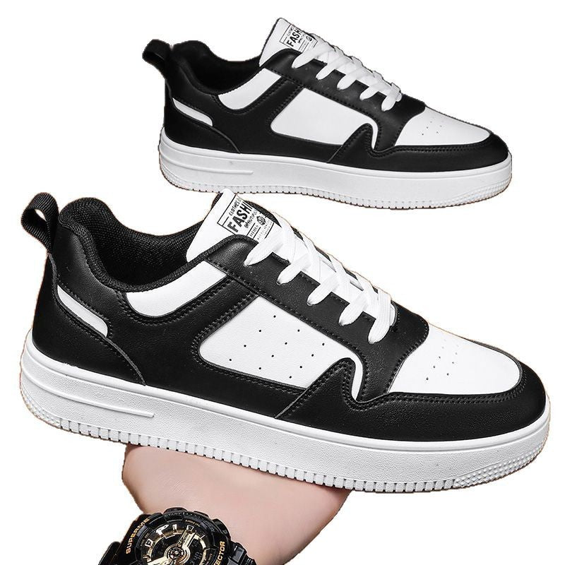Damen Sportliche Leder Sneaker mit Gepolsterter Innensohle