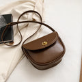 Damen Schultertasche im eleganten Retro-Design mit goldenen Akzenten