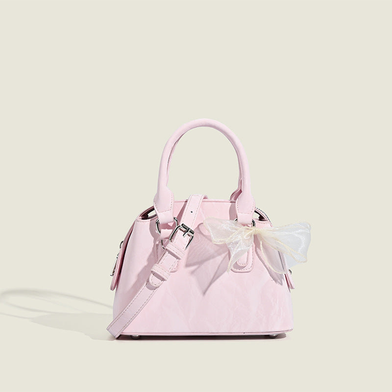 Damen Mini-Handtasche mit verspieltem Schleifenakzent
