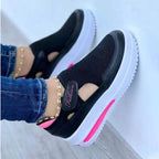 Damen Atmungsaktive Slip-On Sneaker mit Flexiblem Design und Gepolsterter Sohle
