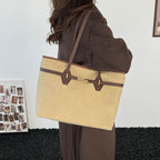 Frauen vielseitige Tote-Bag aus weichem Wildleder