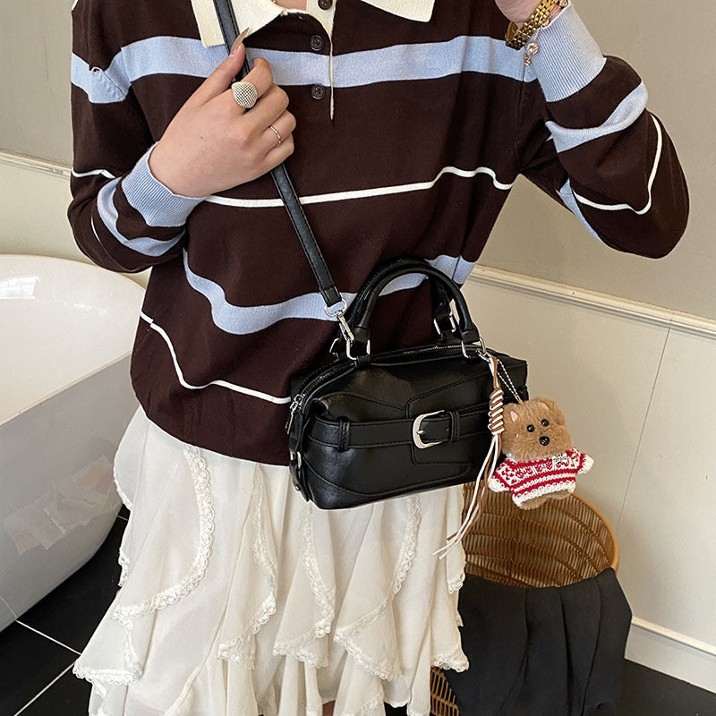 Damen Mini-Handtasche mit charmantem Tieranhänger