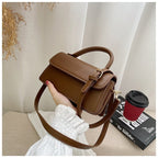 Damen elegante Schultertasche mit abnehmbarem Tragegurt