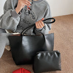 Damen elegante Glamour Tote-Bag aus hochwertigem Leder