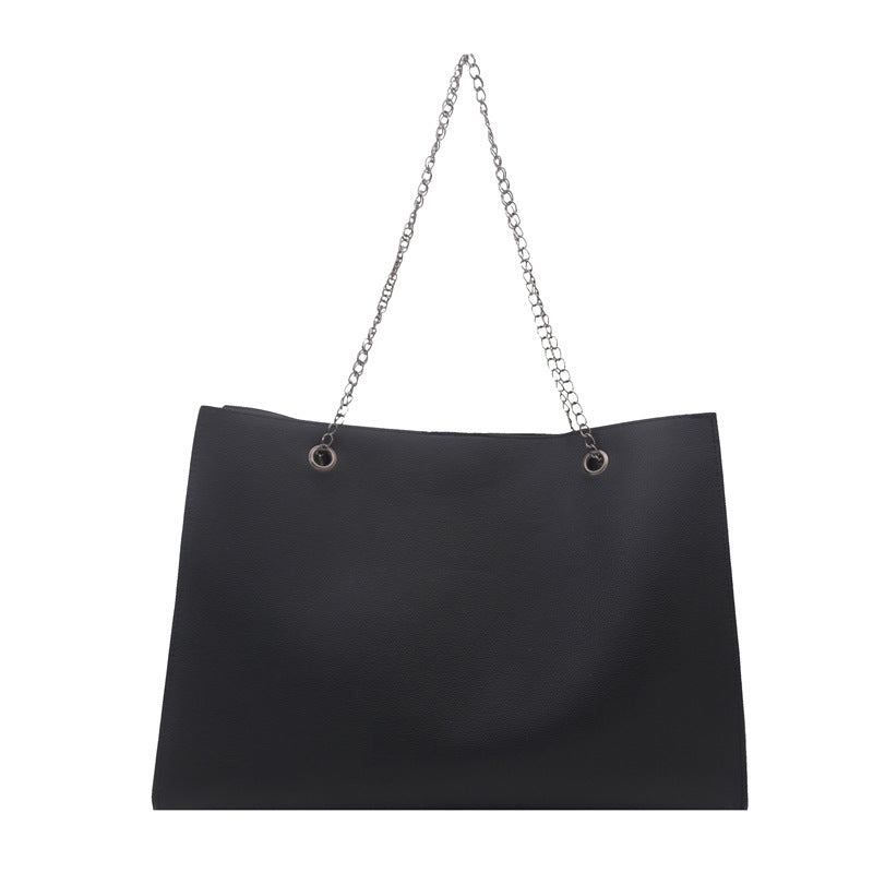 Damen elegante tote bag mit praktischem Innenfach und stylischem Kettenriemen