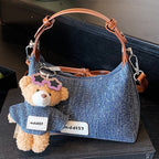 Damen Denim Mini Handtasche