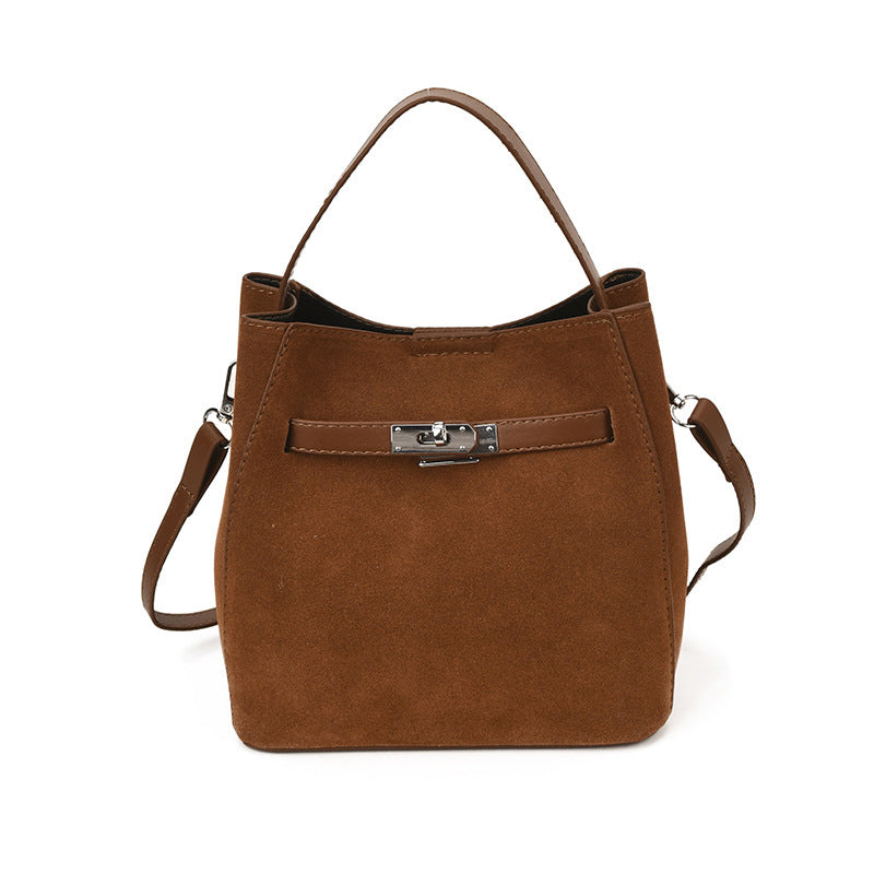 Damen elegante Wildleder Tote Bag