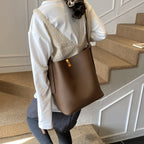Damen elegante Tote Bag mit modernem Verschluss