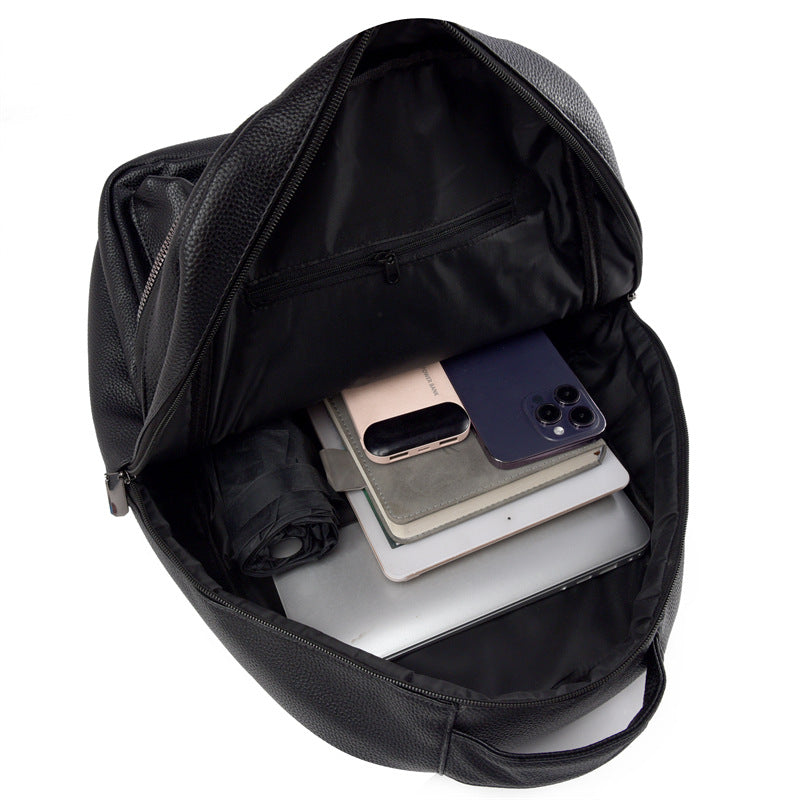Stilvolle Texturierte Leder Rucksack Emma Tasche