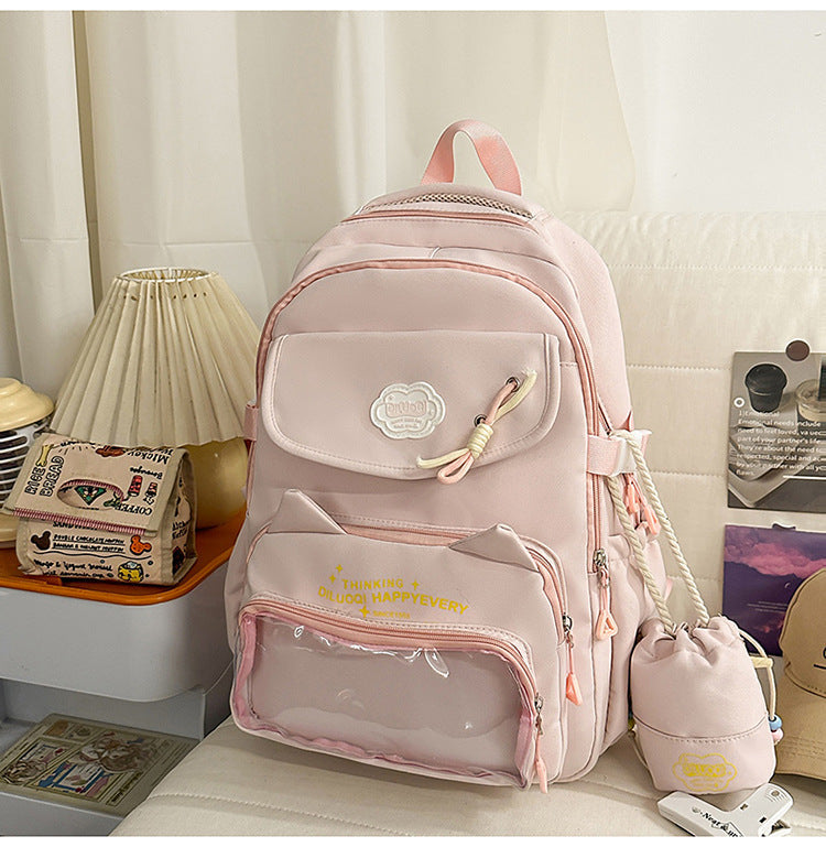 Kat-Design Multi-Taschen Schulrucksack