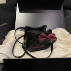 Damen Mini-Handtasche mit schickem Schleifenakzent