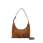 Damen hochwertige Hobo-Tasche aus Wildleder