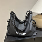 Stylische Umhängetasche für Damen mit geflochtenem Kordelzug