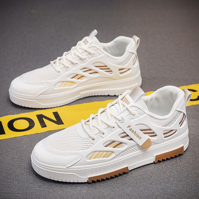 Mode-Sneaker für Damen mit atmungsaktiven Netz-Einsätzen und flexibler Innensohle