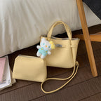 Damen Mini-Handtasche mit abnehmbarem Kosmetiktäschchen