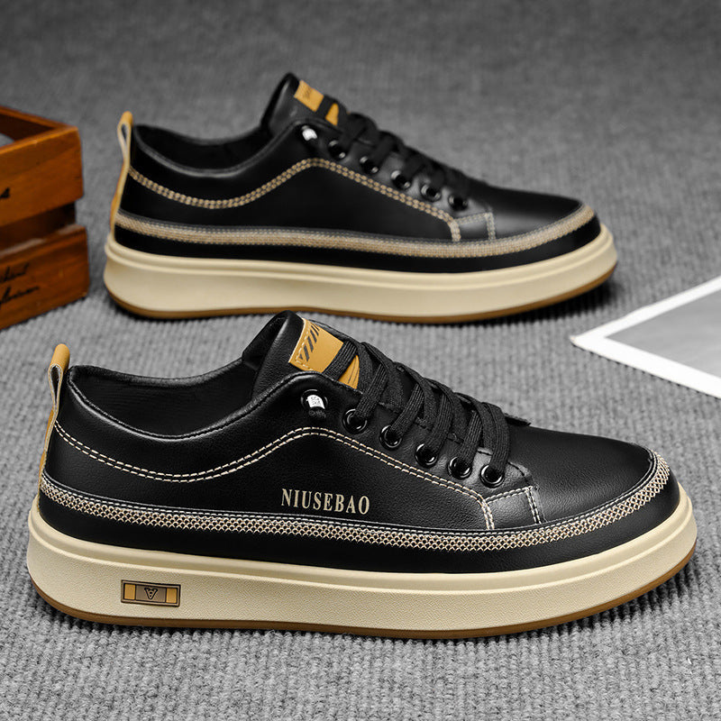 Stylische Ledersneaker für Damen mit bequemer Dämpfung und rutschfester Sohle