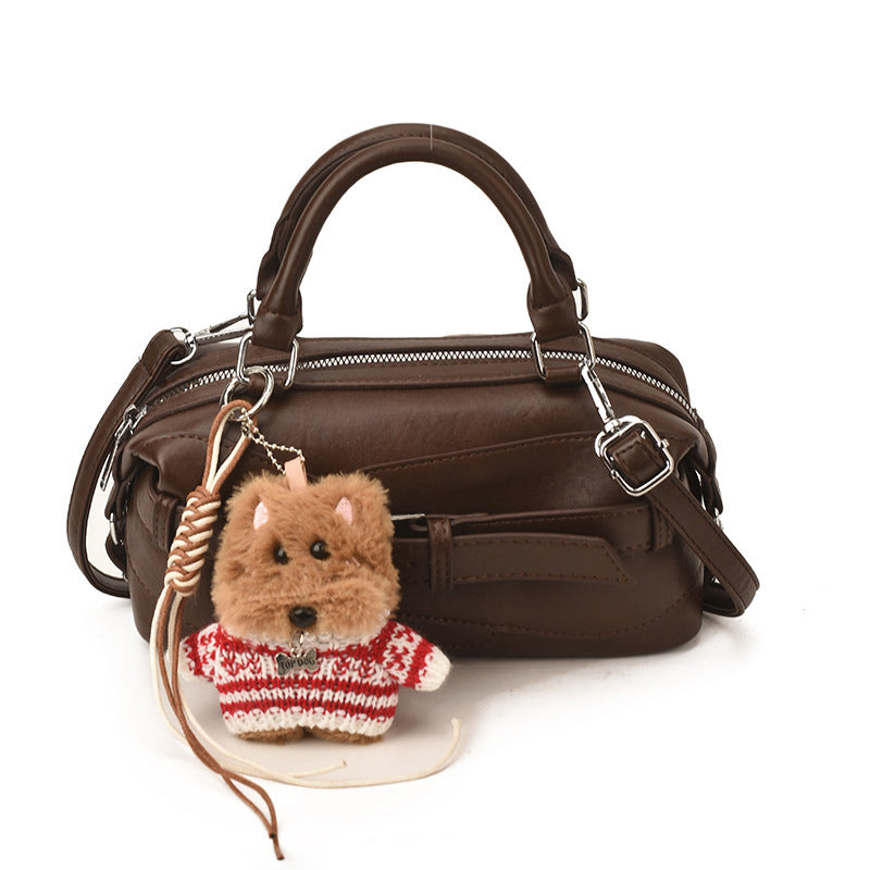 Damen Mini-Handtasche mit charmantem Tieranhänger