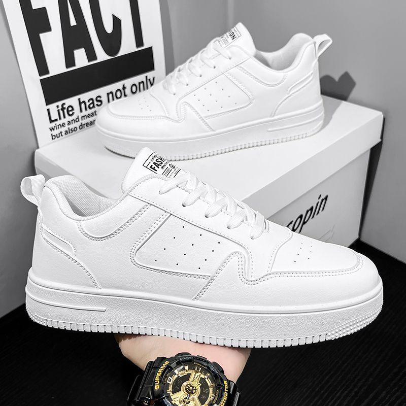 Damen Sportliche Leder Sneaker mit Gepolsterter Innensohle