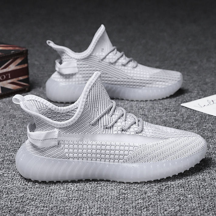 Damen sportliche Sneakers mit nahtloser Mesh-Struktur und flexibler Sohle