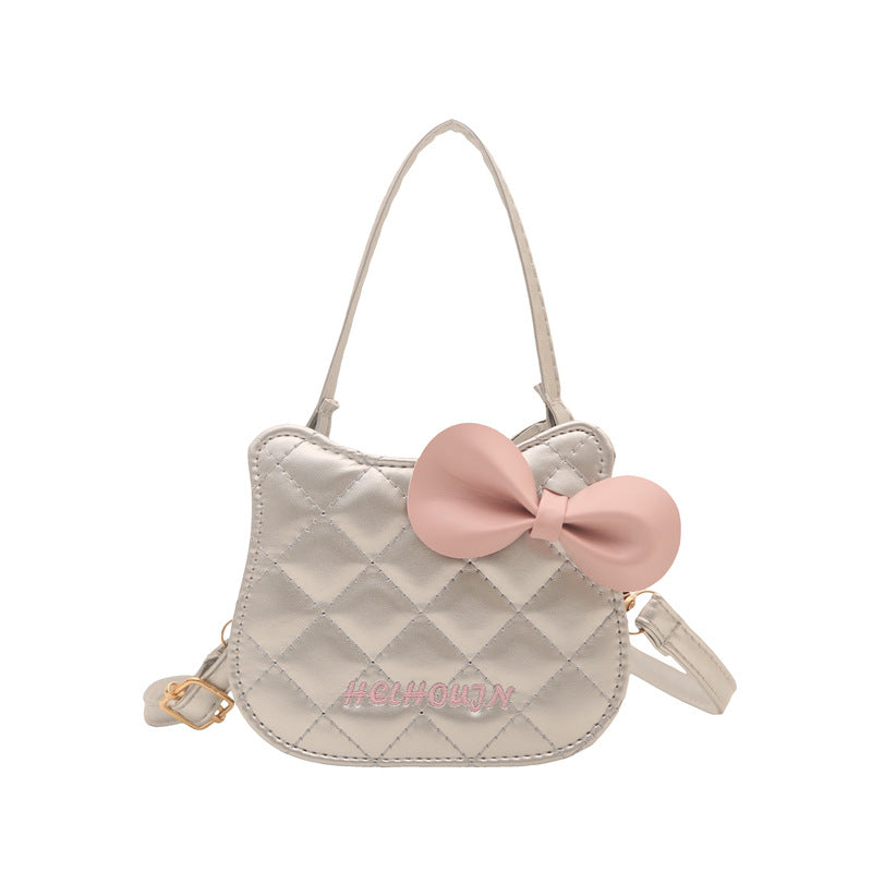 Damen Mini-Handtasche mit schickem Schleifenakzent