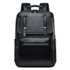 Stylischer Mehrfachfächer-Leder-Rucksack