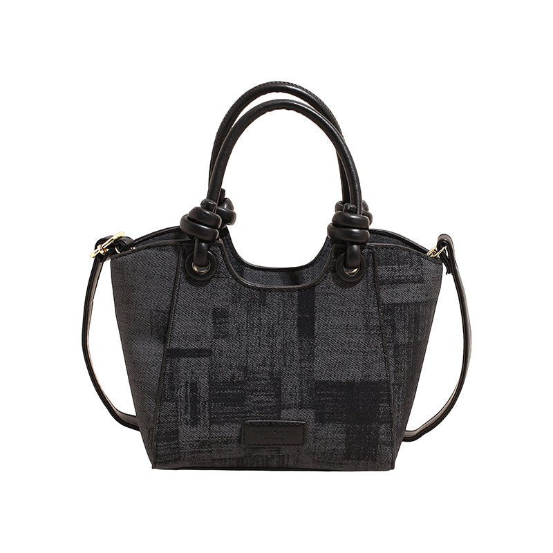 Damen Mini-Handtasche mit modischer Stern-Schlüsselanhänger
