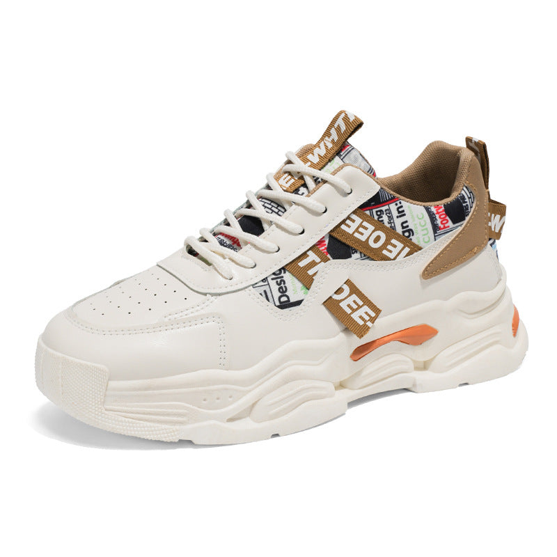 Damen Trendy Chunky Sneaker mit modischem Grafikdesign