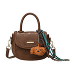 Damen Mini-Handtasche mit verspieltem Detail und hochwertigem Kunstleder