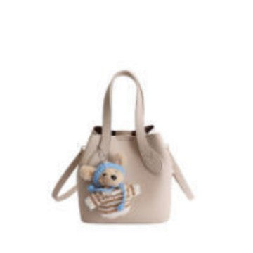 Damen Mini Schultertasche mit abnehmbarem Kosmetiktäschchen
