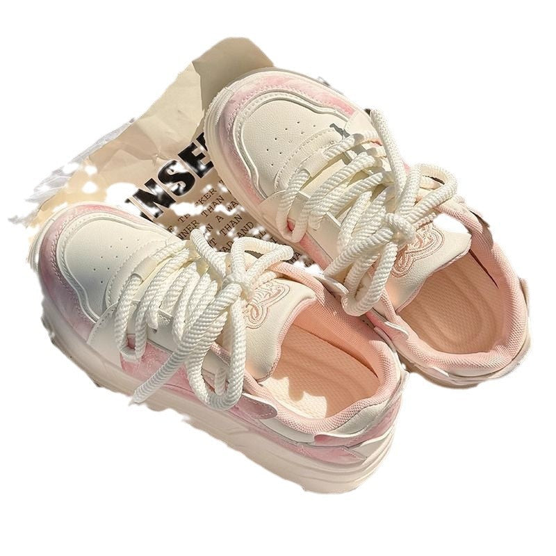 Damen modische Sneakers mit innovativem Plattformdesign und atmungsaktiver Obermaterial-Hybridstruktur