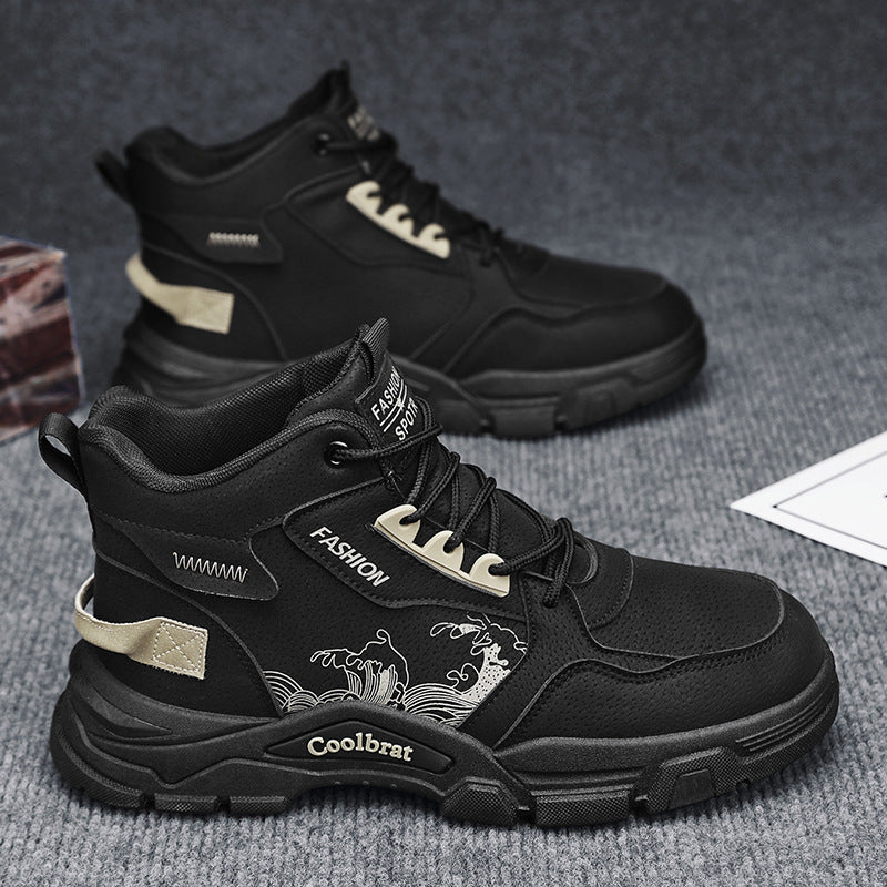 Damen High-Top Sneakers mit atmungsaktivem Obermaterial und rutschfester Sohle