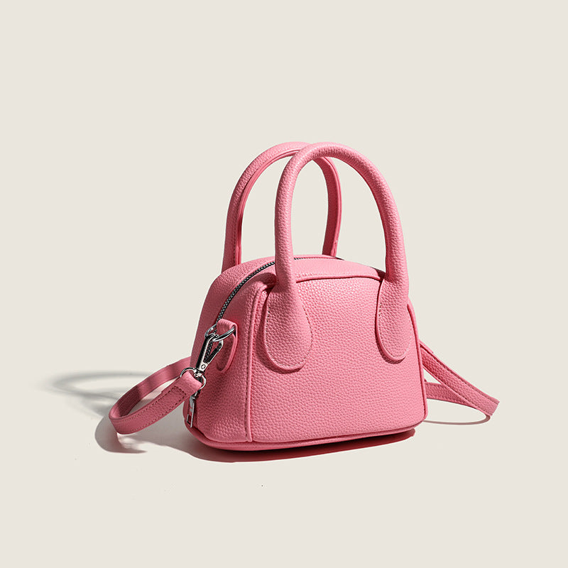 Damen Mini-Handtasche mit strukturiertem Äußeren und abnehmbarem Schulterriemen