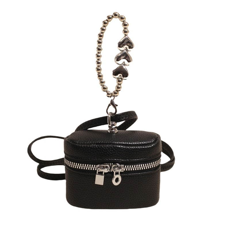 Damen Mini-Handtasche mit luxuriösem Kettenanhänger