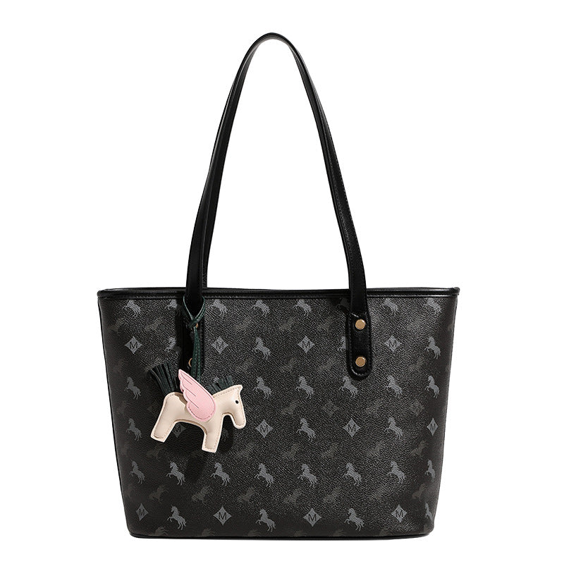 Damen Freizeit Tote Bag mit verspieltem Design und abnehmbarem Anhänger
